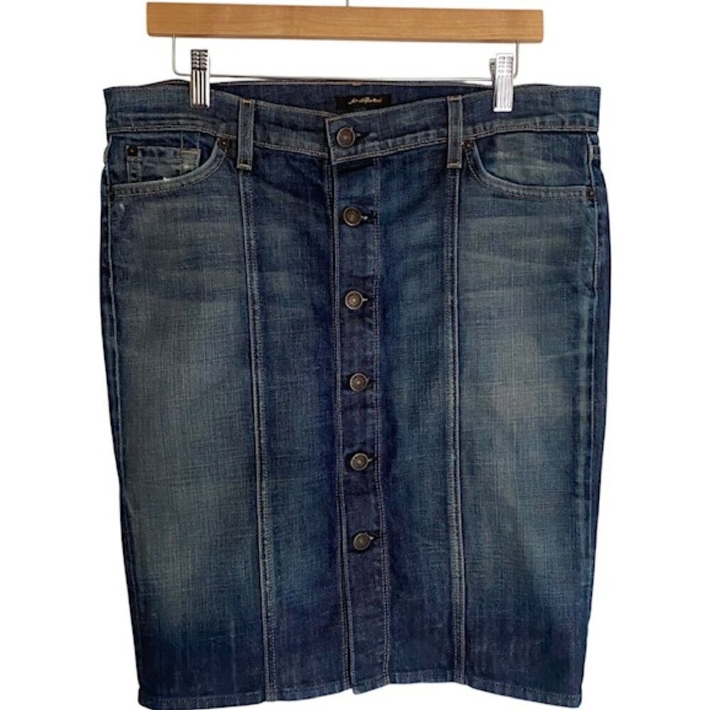 7 For All Mankind Bridgette Denim Pencil Skirt 31